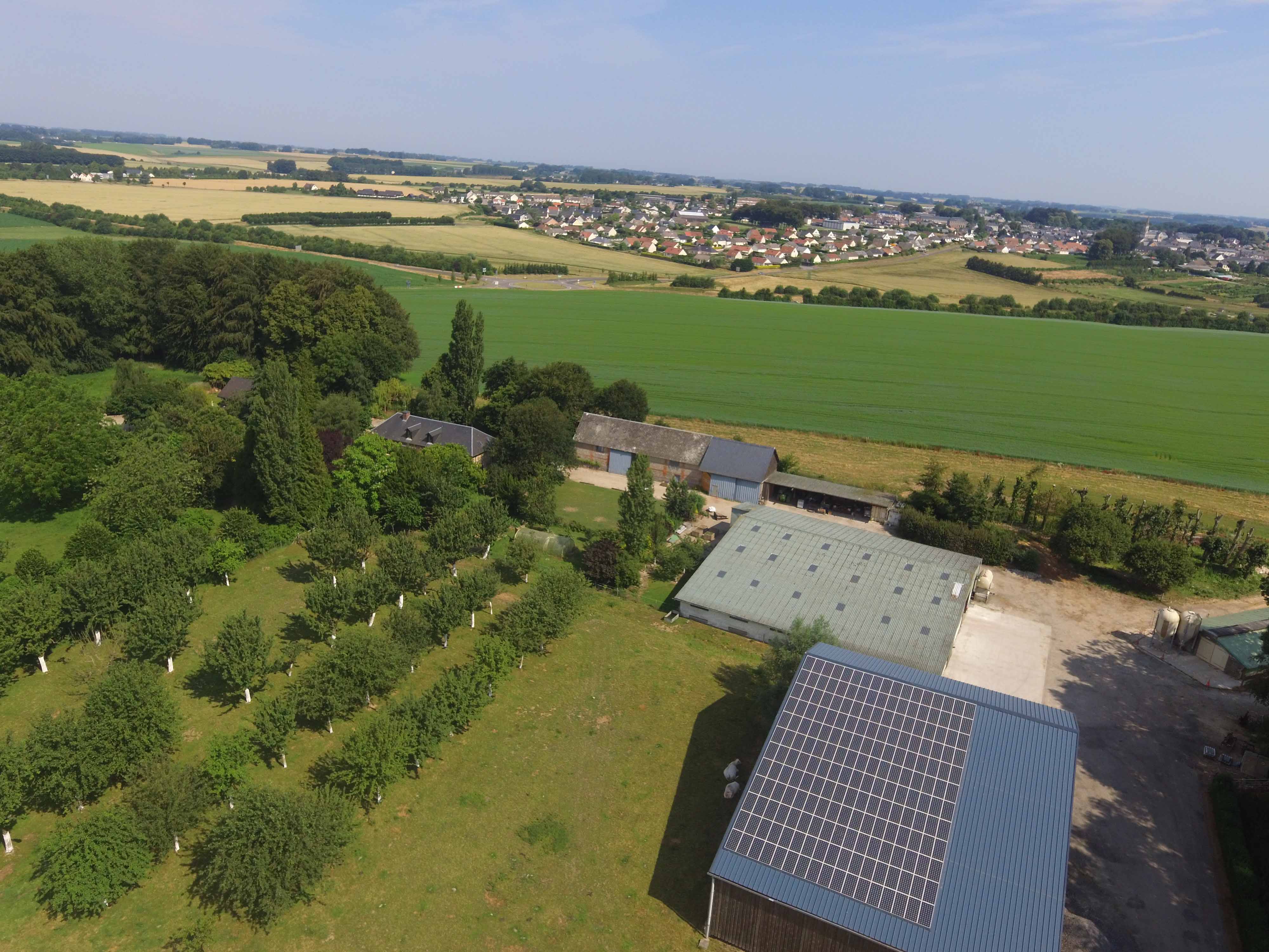 La ferme vu du dessus durant les années 2010